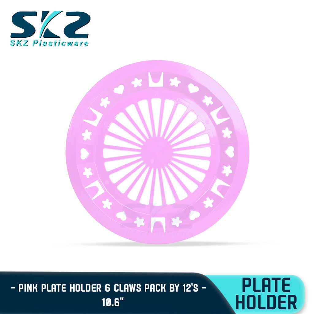 SKZ PAPER PLATE HOLDER COLORED 12 TO 24PCS 10" (HIGH QUALITY PLASTIC)