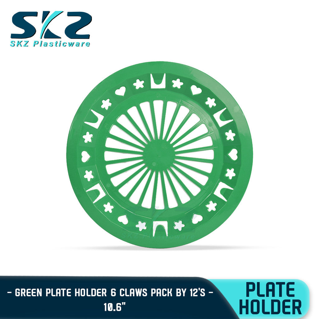 SKZ PAPER PLATE HOLDER COLORED 12 TO 24PCS 10" (HIGH QUALITY PLASTIC)
