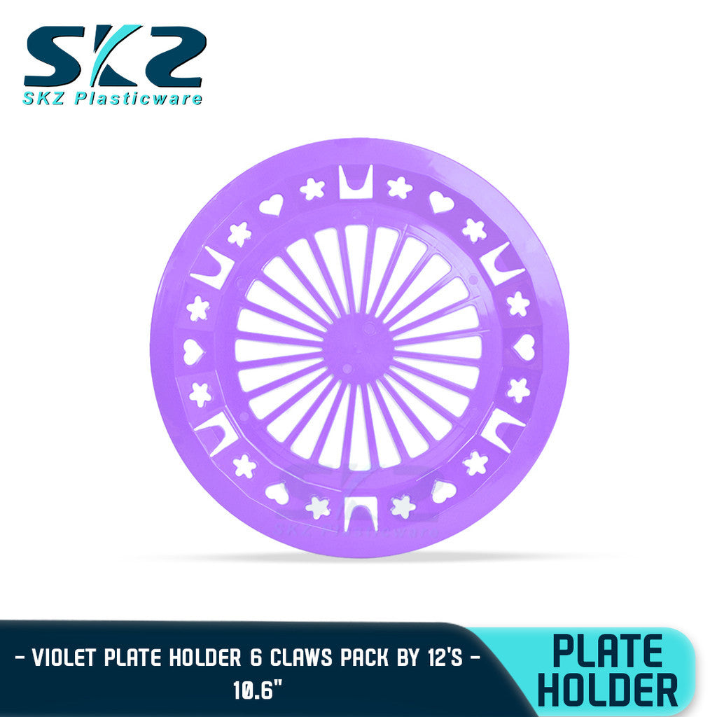 SKZ PAPER PLATE HOLDER COLORED 12 TO 24PCS 10" (HIGH QUALITY PLASTIC)