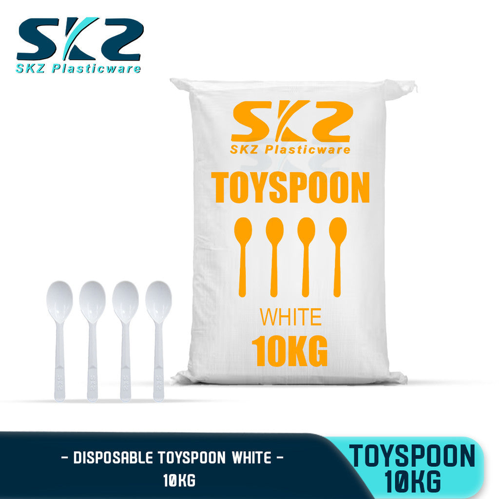 SKZ ALL WHITE Disposable Toy Spoon 10kgs/Sack