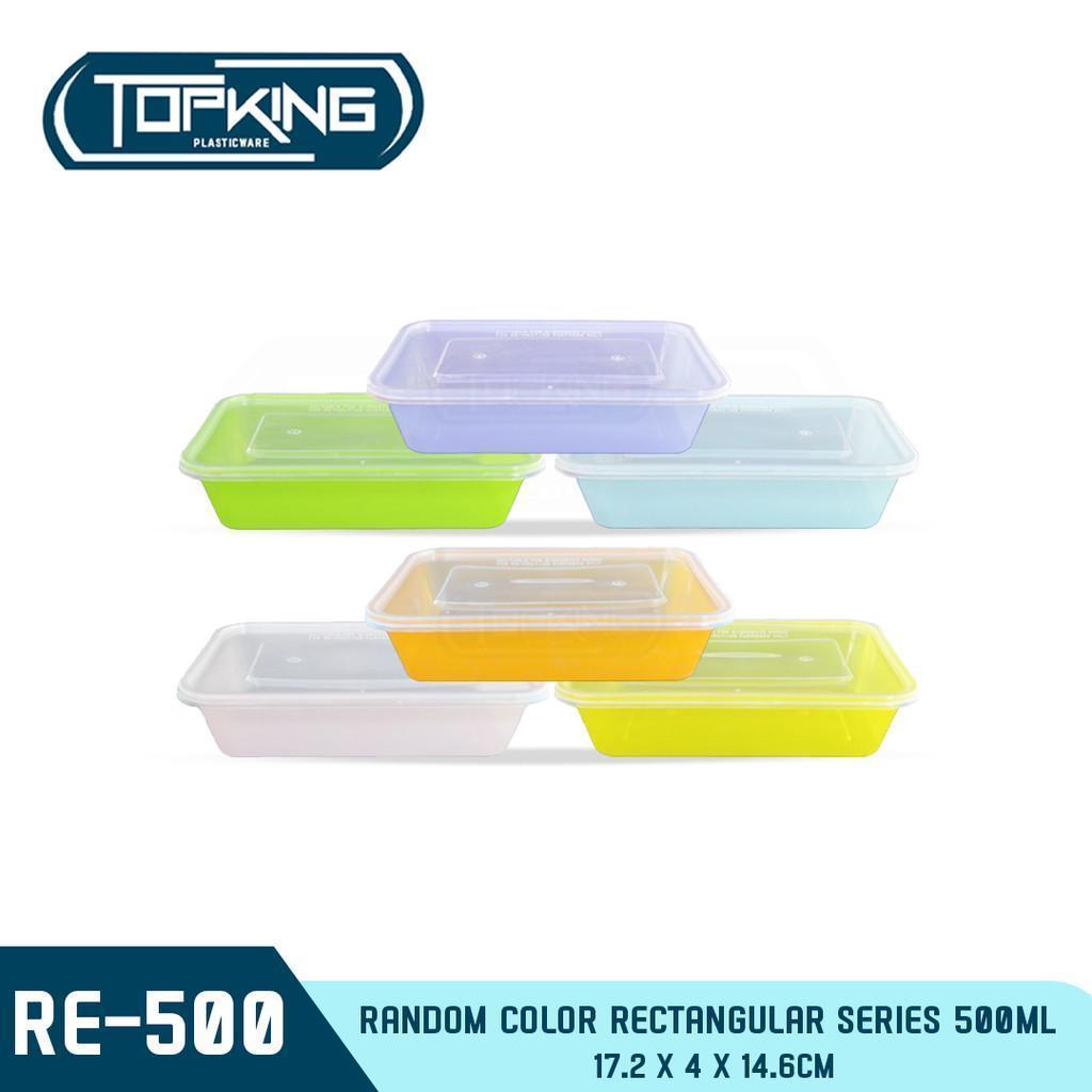 SKZ COLORED RECTANGULAR SERIES RE500 ENVIRONMENTAL FRIENDLY FOOD STORAGE MICROWAVABLE