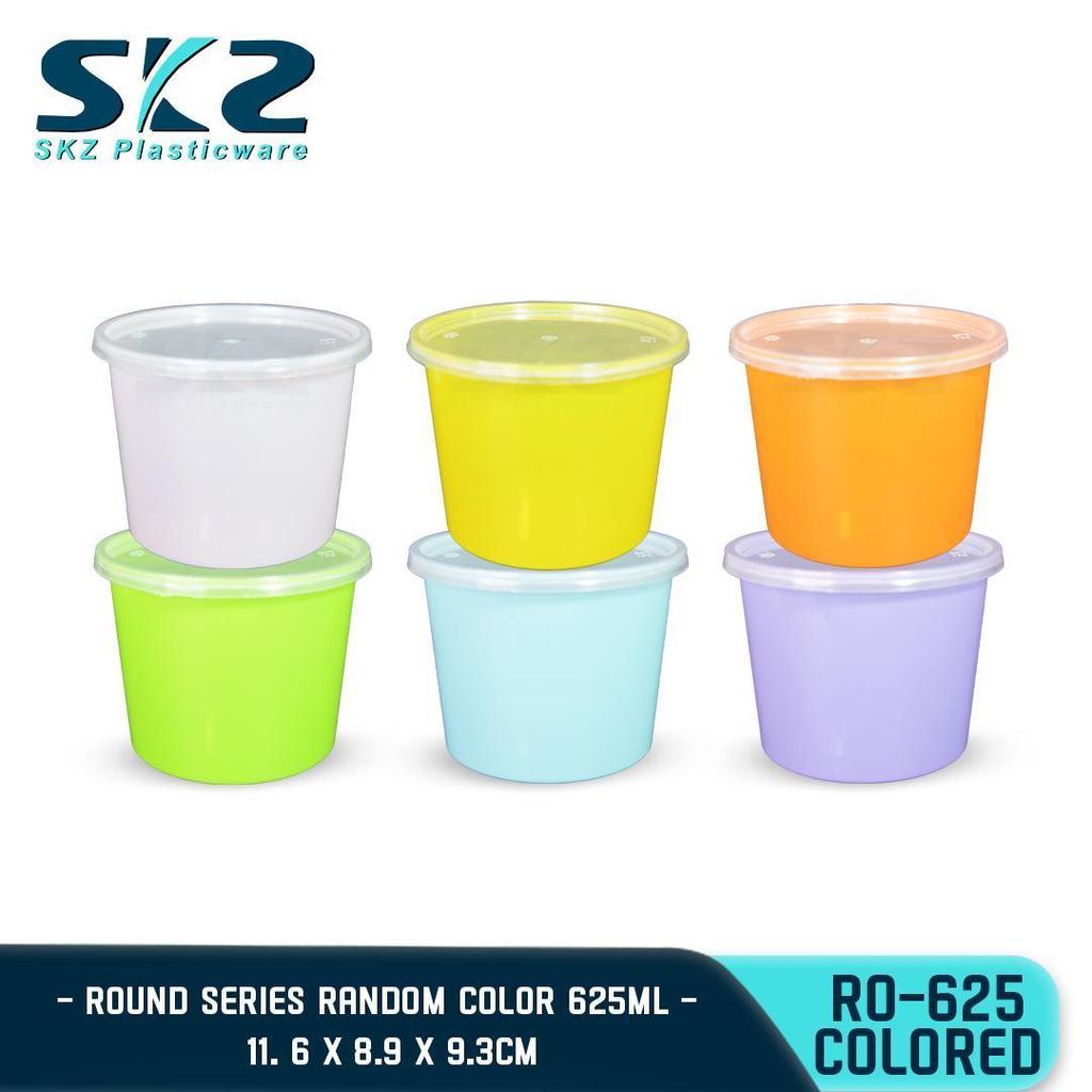 SKZ ROUND COLORED SERIES RO625 ENVIRONMENTAL FRIENDLY FOOD STORAGE MICROWAVABLE