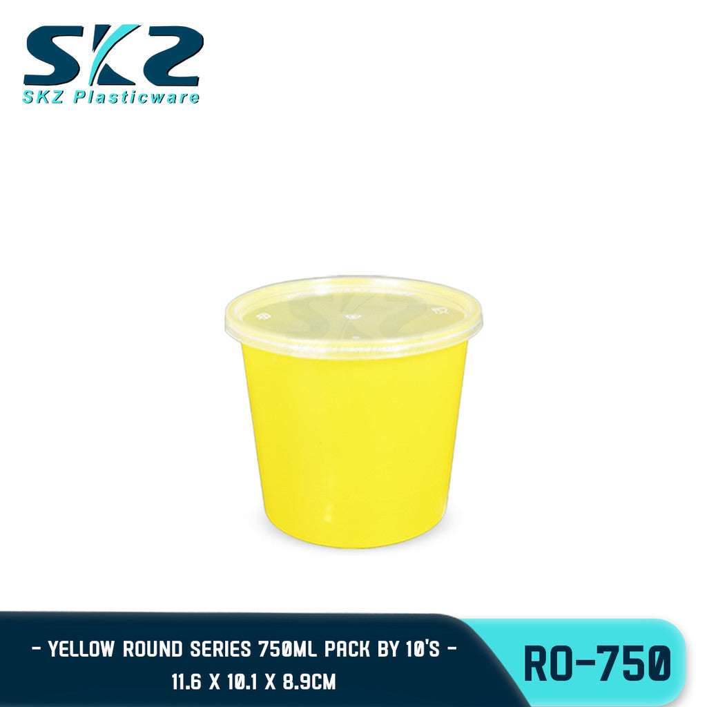 SKZ RO750 YELLOW Round 750ml Colored Series