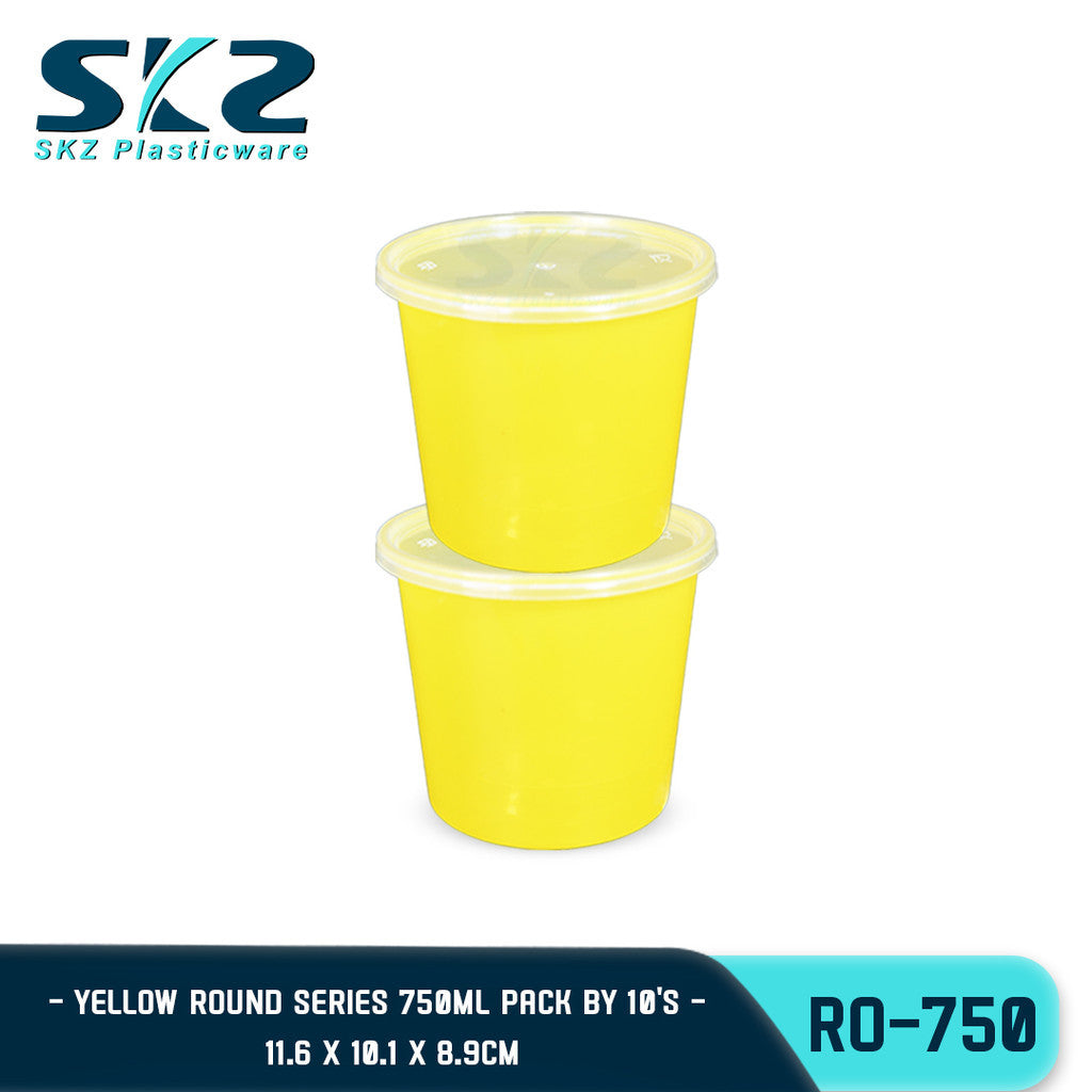 SKZ RO750 YELLOW Round 750ml Colored Series