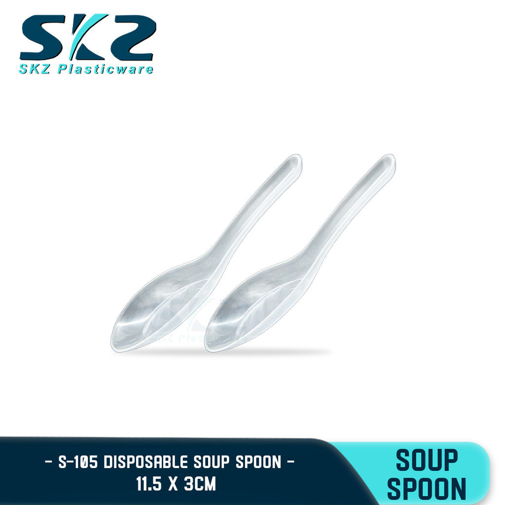 SKZ S103/S105 Disposable plastic soup spoon