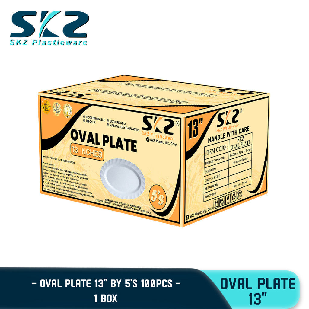 SKZ Melaware Oval Plate 11 inches/13 inches 1 BOX