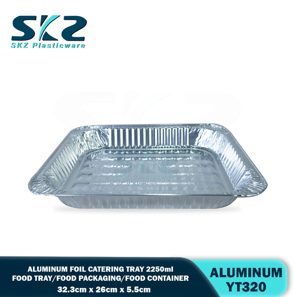 SKZ YT320 Aluminum foil catering tray and lid 2250ml