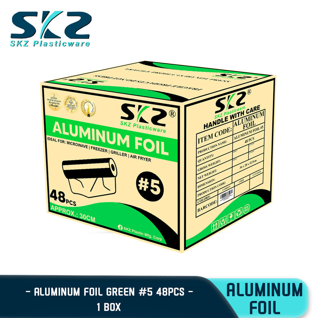 SKZ ALUMINUM FOlL FOOD GRADE GOOD FOR BAKING AND GRILLING 5-8 METERS