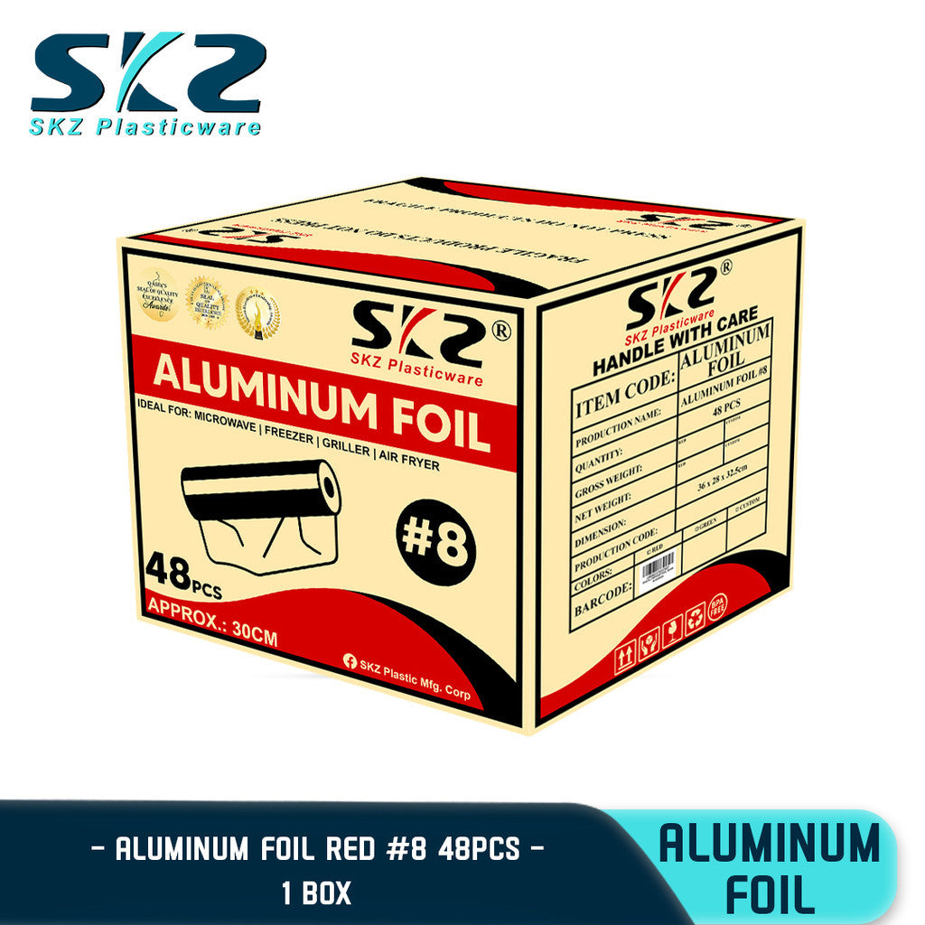 SKZ ALUMINUM FOlL FOOD GRADE GOOD FOR BAKING AND GRILLING 5-8 METERS