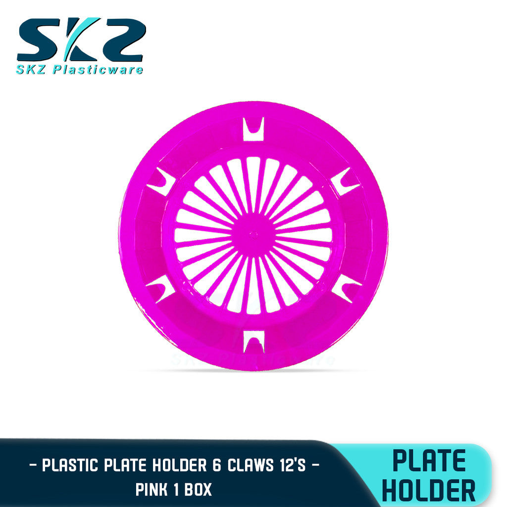 SKZ PAPER PLATE HOLDER ASSORTED COLOR 1BOX 10" (HIGH QUALITY PLASTIC)