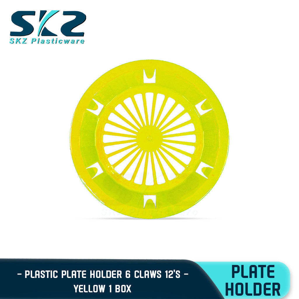 SKZ PAPER PLATE HOLDER ASSORTED COLOR 1BOX 10" (HIGH QUALITY PLASTIC)