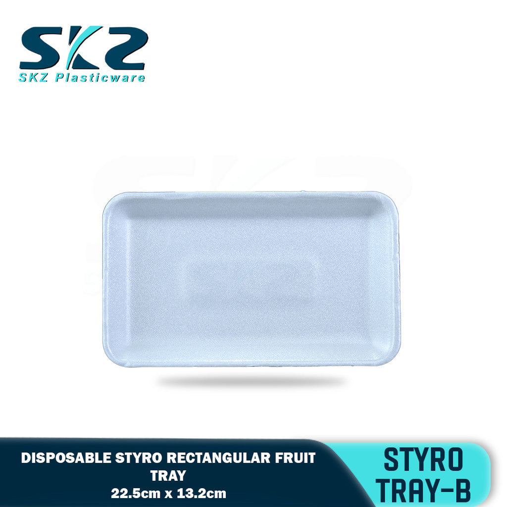 SKZ STYRO FRUIT PLATE-B [100 Pcs] / Disposable
