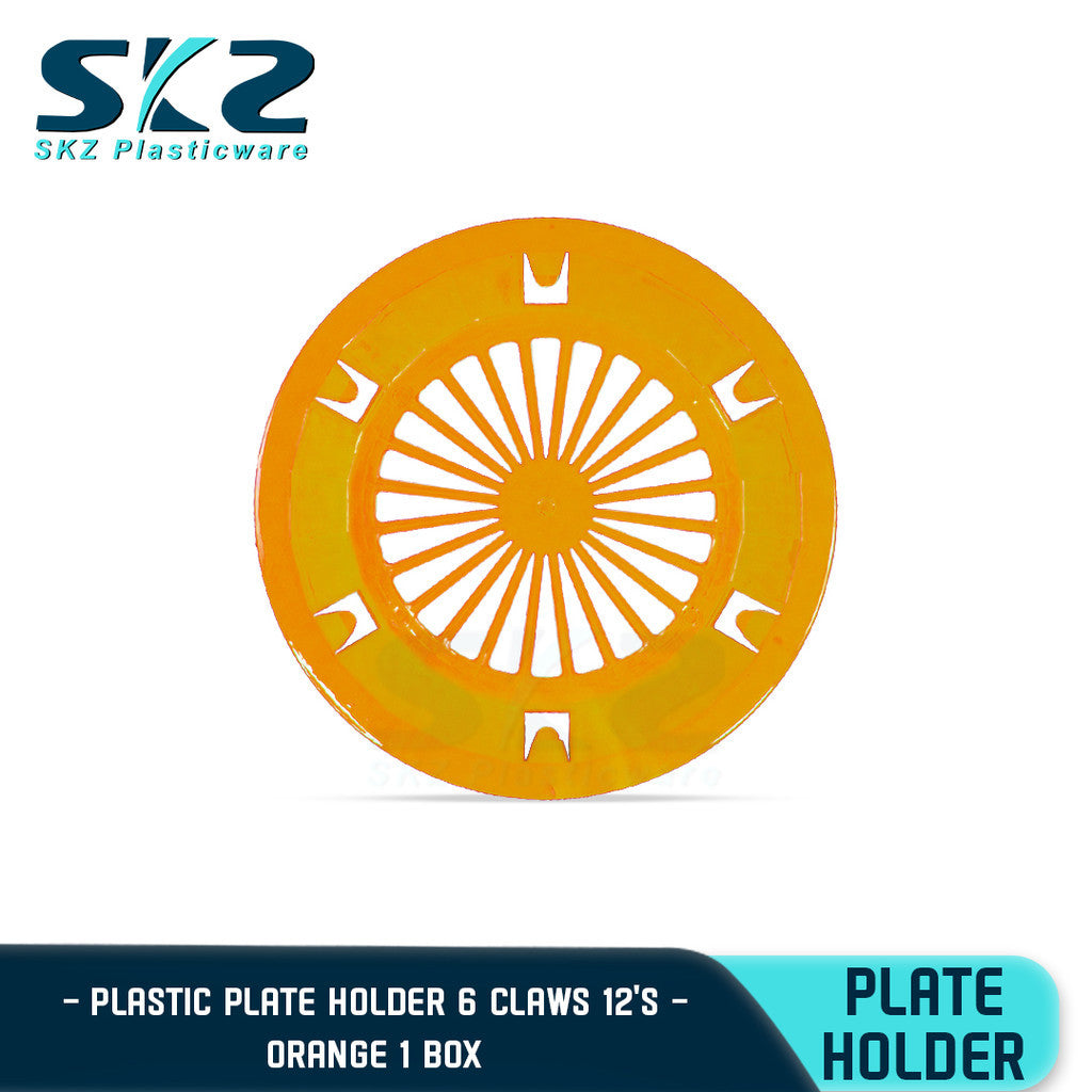 SKZ PAPER PLATE HOLDER ASSORTED COLOR 1BOX 10" (HIGH QUALITY PLASTIC)