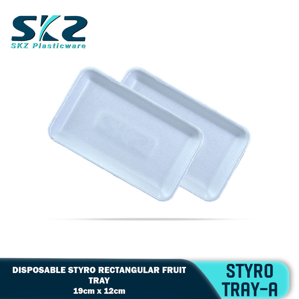 SKZ STYRO FRUIT PLATE-A [100 Pcs] / Disposable