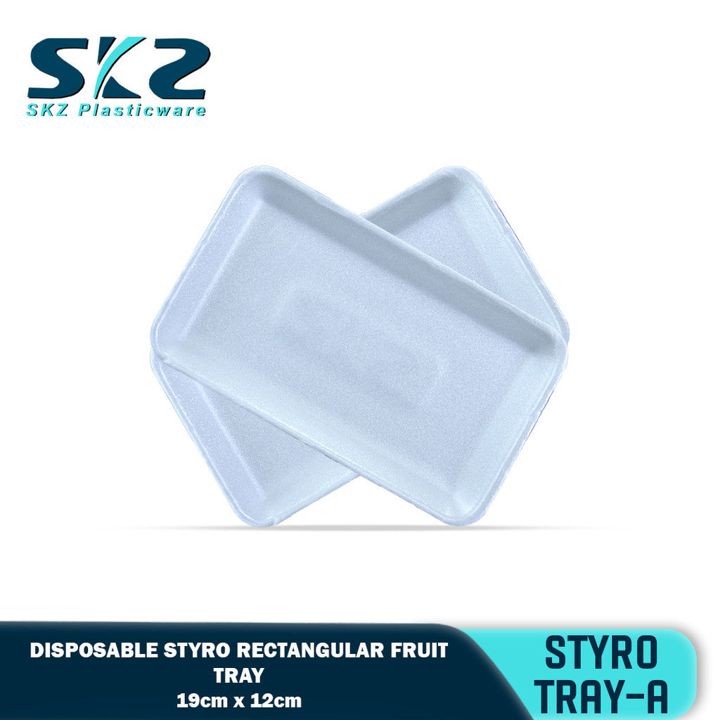 SKZ STYRO FRUIT PLATE-A [100 Pcs] / Disposable