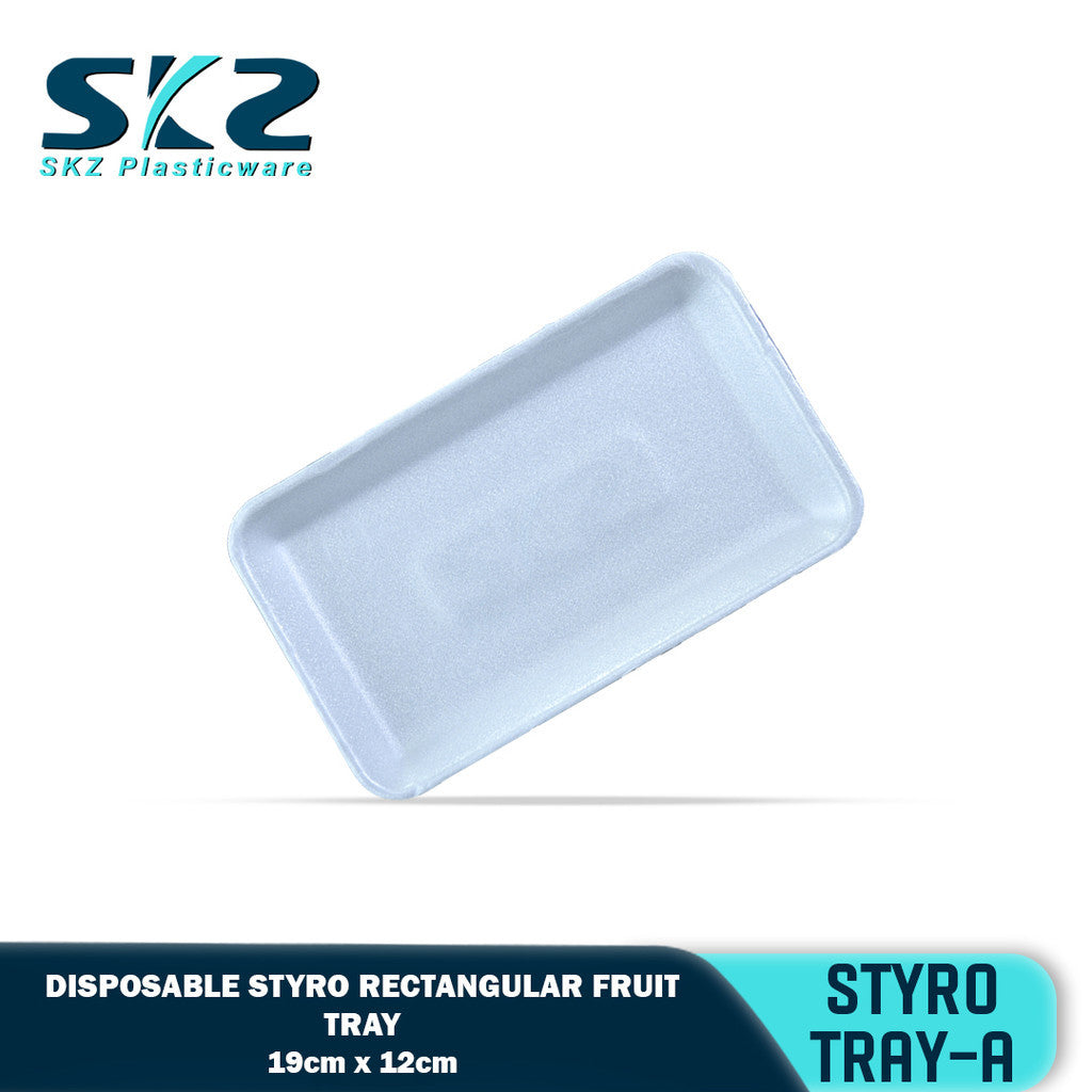 SKZ STYRO FRUIT PLATE-A [100 Pcs] / Disposable