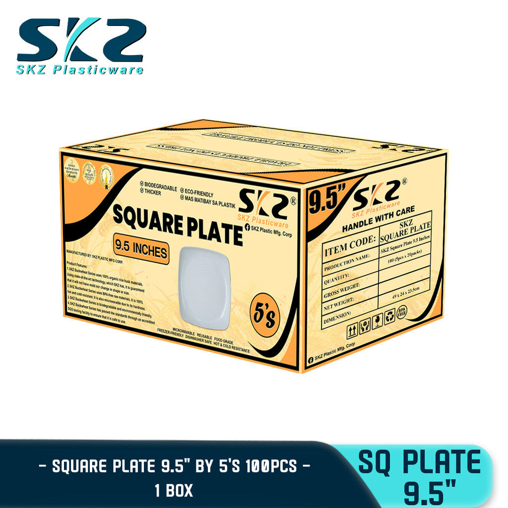 SKZ Melaware Square Plate 1 BOX