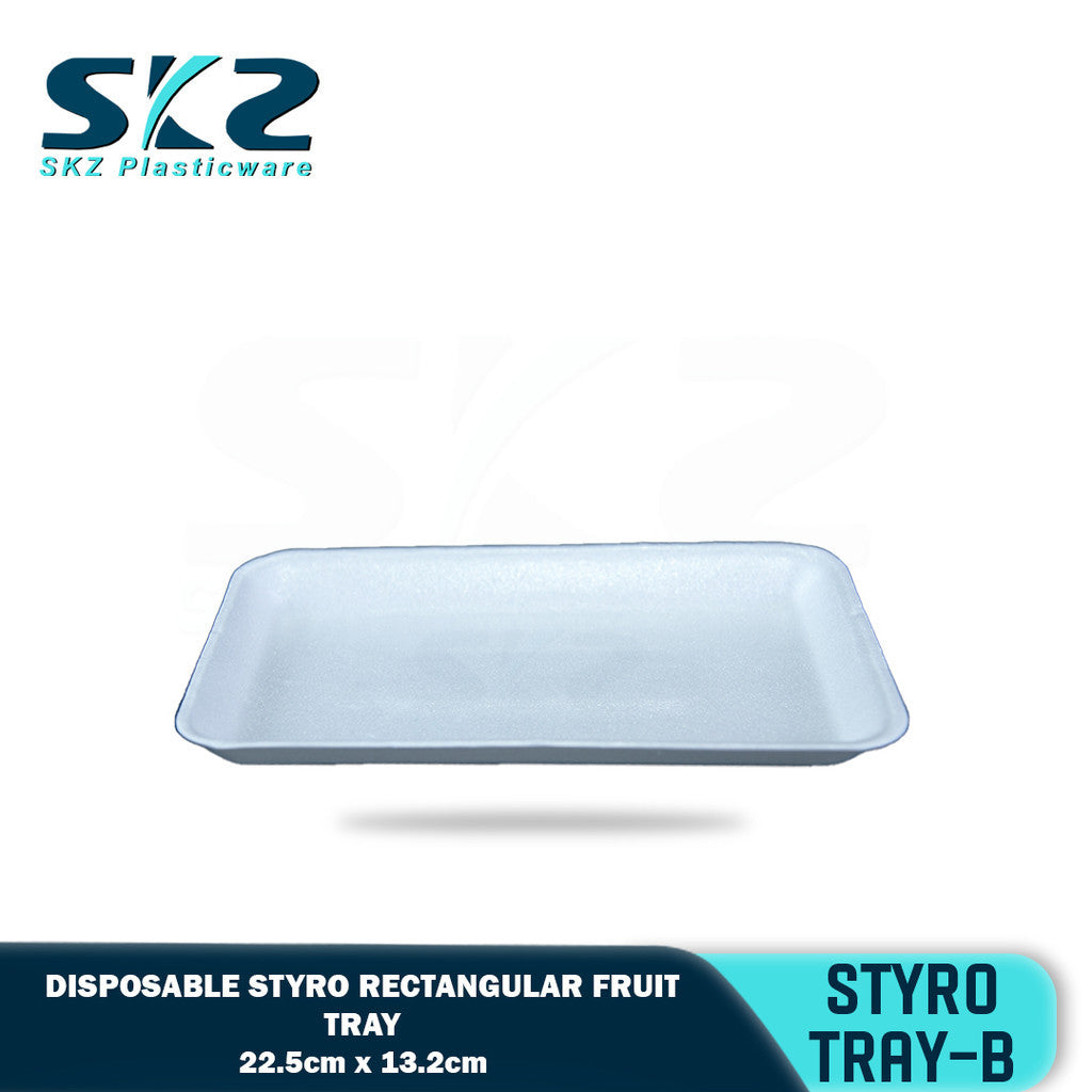 SKZ STYRO FRUIT PLATE-B [100 Pcs] / Disposable