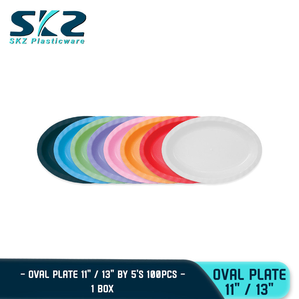 SKZ Melaware Oval Plate 11 inches/13 inches 1 BOX