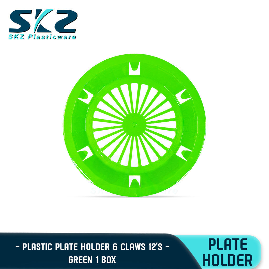 SKZ PAPER PLATE HOLDER ASSORTED COLOR 1BOX 10" (HIGH QUALITY PLASTIC)