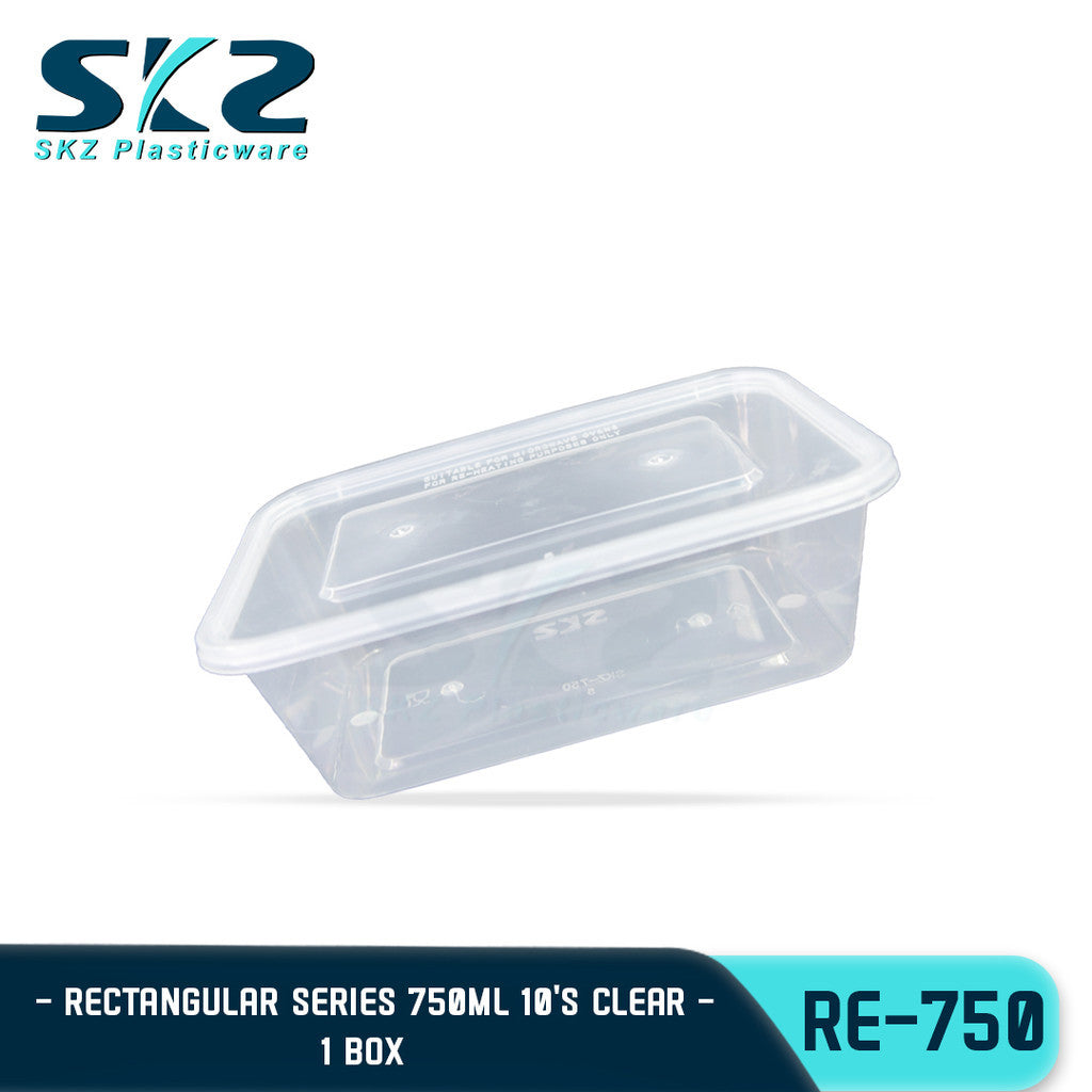 SKZ  Re750 Clear Container Rectangular Series 750ml 1 BOX
