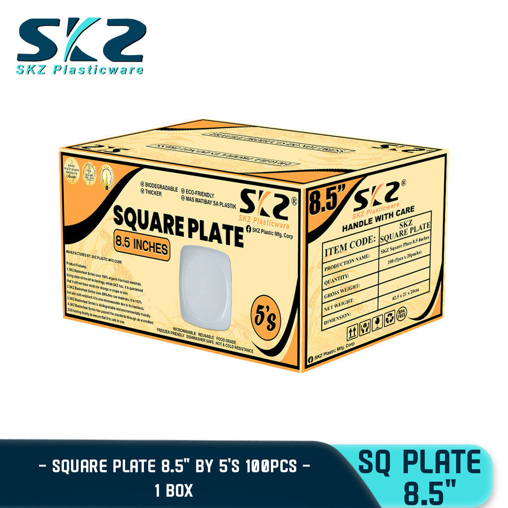 SKZ Melaware Square Plate 1 BOX