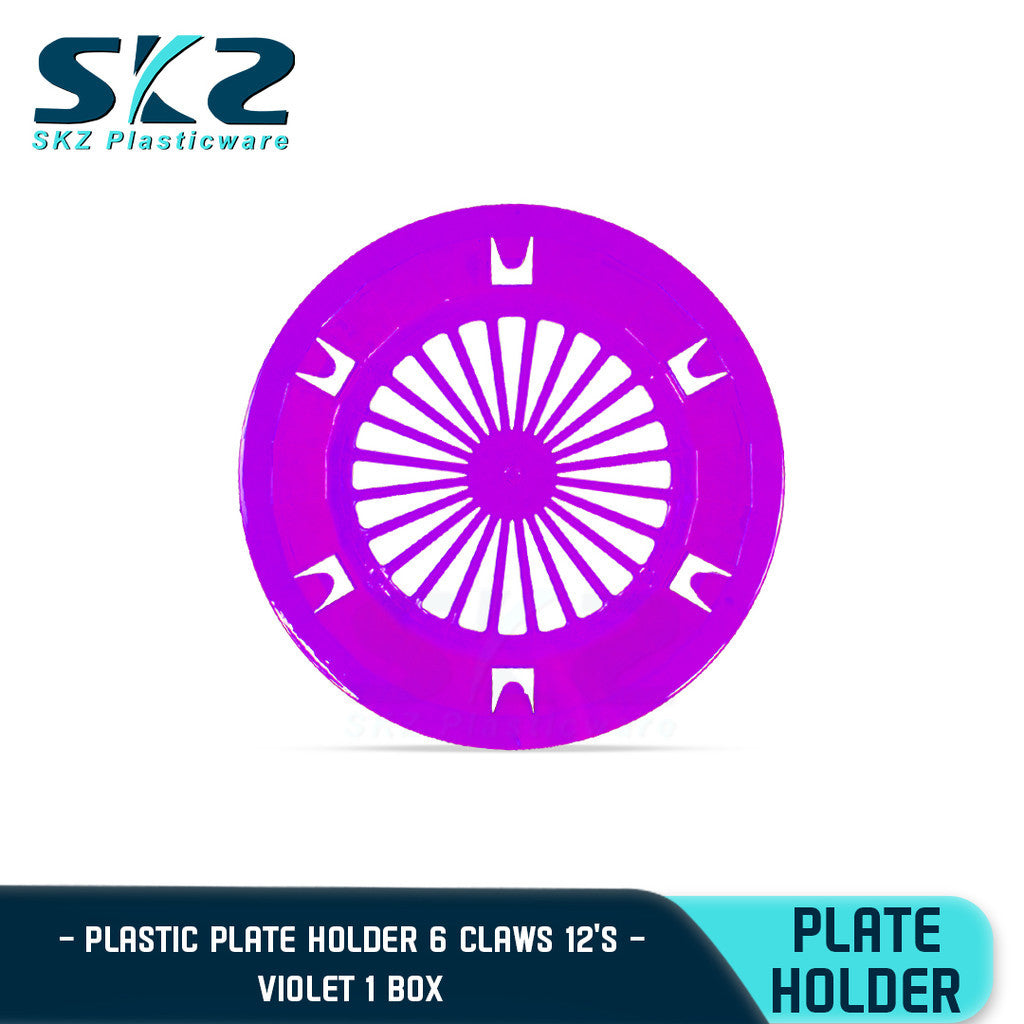 SKZ PAPER PLATE HOLDER ASSORTED COLOR 1BOX 10" (HIGH QUALITY PLASTIC)